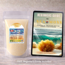 Load image into Gallery viewer, Organic Chondrus Crispus sea moss gel 16oz with free Beginner’s Guide on tablet