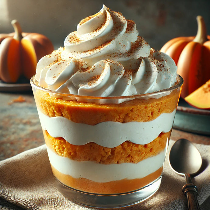 Creamy Pumpkin Spice Cottage Parfait with Sea Moss Gel