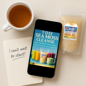 🌿 7 Day Sea Moss Cleanse Bundle – Digital eBook + 16oz Plain Sea Moss Gel