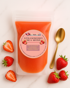 Natural Elements Sea Moss Strawberry flavor Sea Moss gel 12oz
